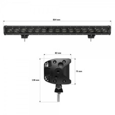 Светодиодная фара-люстра StarLight 150watt 10-30V IP68 (lsb-lens-150)
