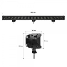 Світлодіодна фара-люстра StarLight 180watt 10-30V IP68 (lsb-lens-180)