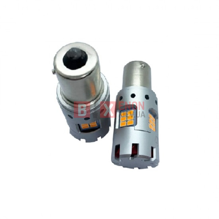 Світодіодна LED лампа Stellar LED P21W BAU15S 1156 Can-Bus Yellow 180*