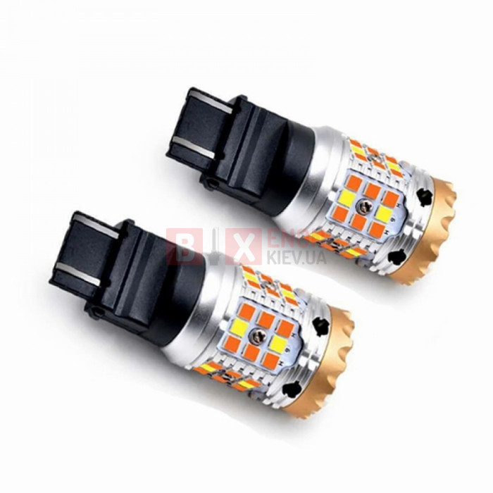 Світодіодна LED лампа Torssen Pro P27/7W (3157) white/amber Can Bus 21W/21W (Комплект 2шт)