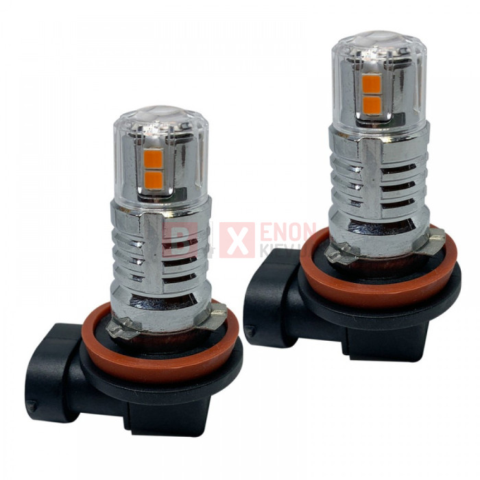 Світодіодна LED лампа Torssen Pro H11 Yellow (Комплект 2шт)