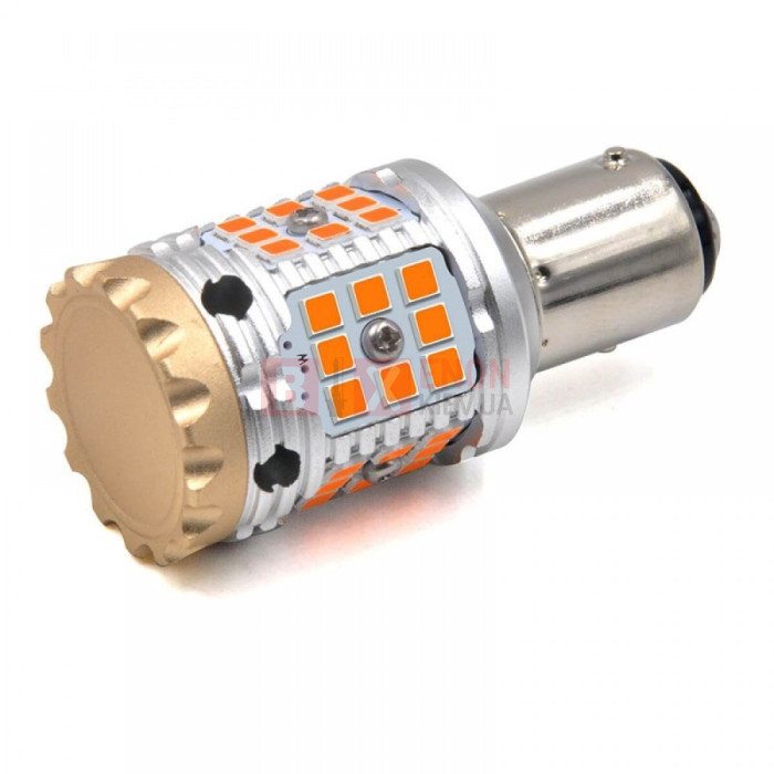 Светодиодная LED лампа Torssen Pro P21W(1156) V2 Yellow CAN BUS (Комплект 2шт)