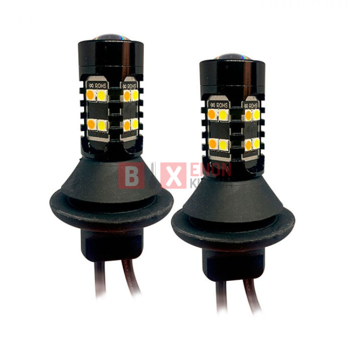 Світодіодна LED лампа Torssen DRL+поворот W21W (Т20)