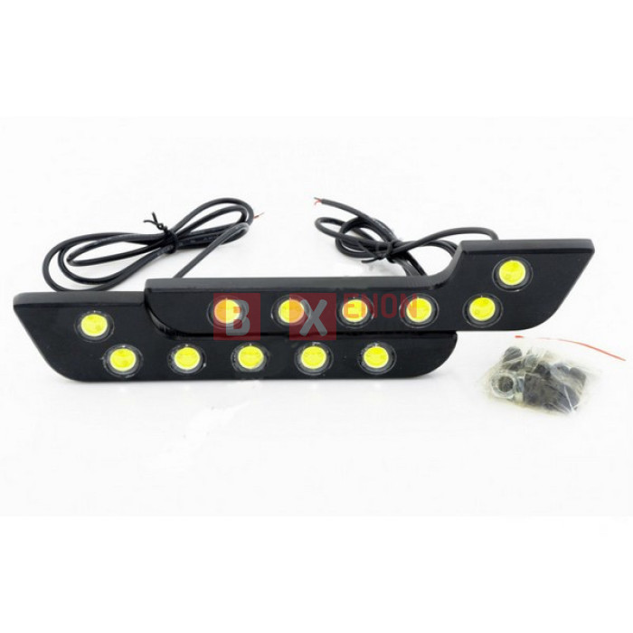 Дневные ходовые огни DRL-JH-777 - 6 диодов 0,5w Г-образной формы