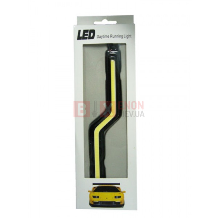Дневные ходовые огни HeadLight DRL COB 18CM сплошной свет изогнутые WHITE
