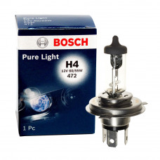Галогенна лампа BOSCH H4 Pure Light 60/55W 12V 1987302041