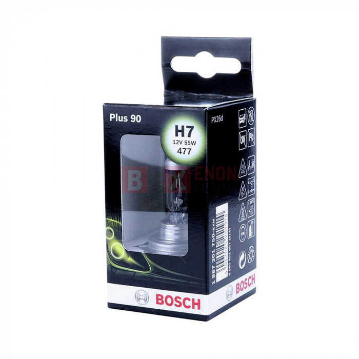Галогенна лампа BOSCH H7 Plus 90% 55W 12V 1987301750 Box
