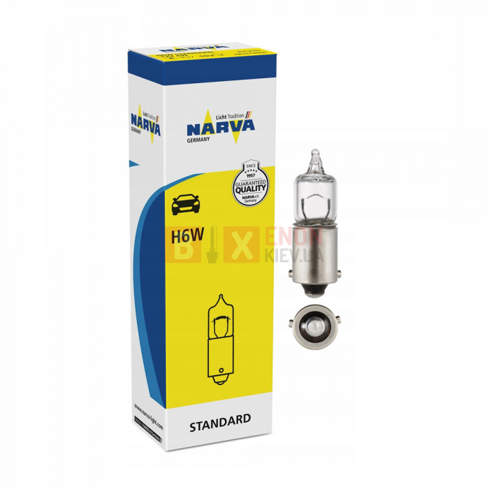 Галогенова лампа NARVA H6W 12V 68161