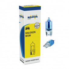 Галогенная лампа NARVA W5W 12V RANGE POWER BLUE+ 70717