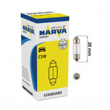 Галогенная лампа NARVA C10W 12V 28mm 17315