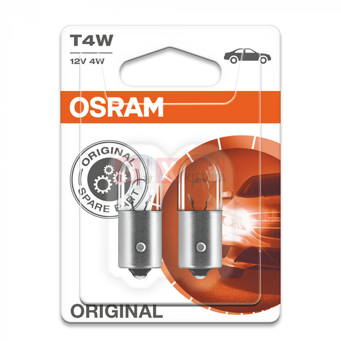 Галогенная лампа Osram T4W 12V 4W Blister 3893-02B