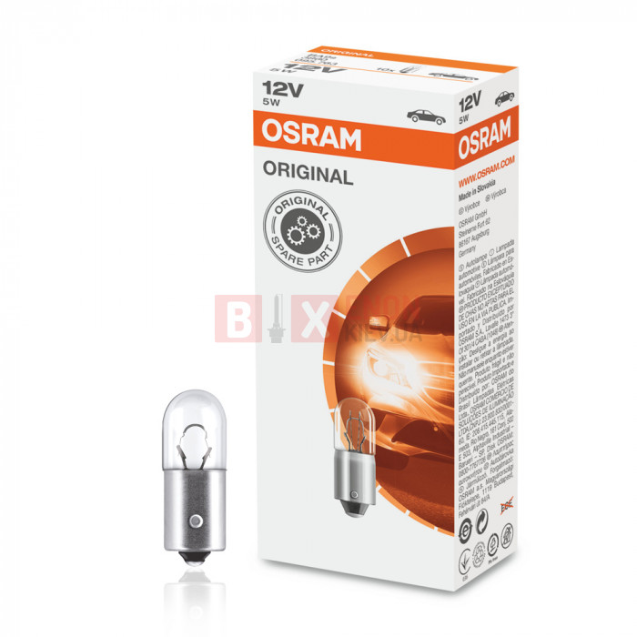 Галогенова лампа Osram T5W 12V 5W 3860