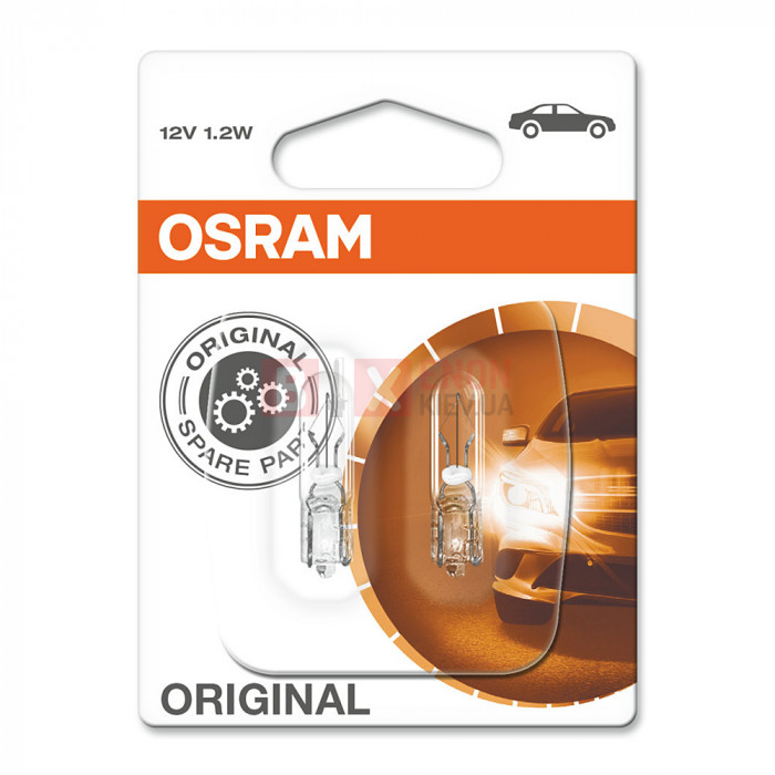 Галогенная лампа Osram W1.2W 12V 1.2W Blister 2721-02B