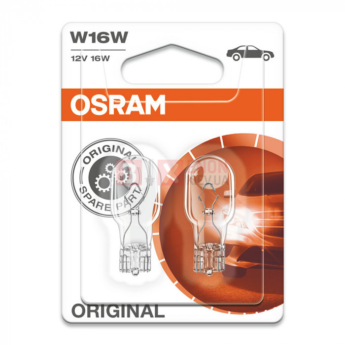 Галогенная лампа Osram W16W 12V 16W Blister 921-02B