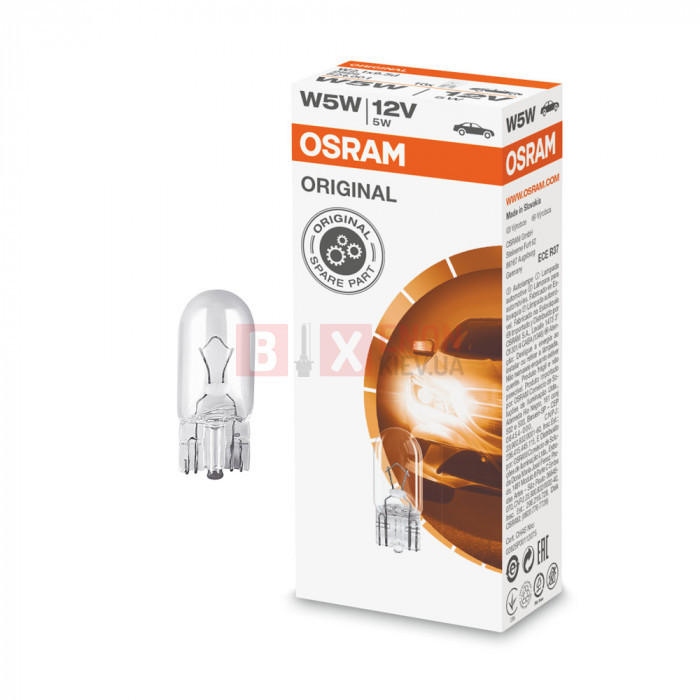 Галогенная лампа Osram W5W 12V 5W 2825