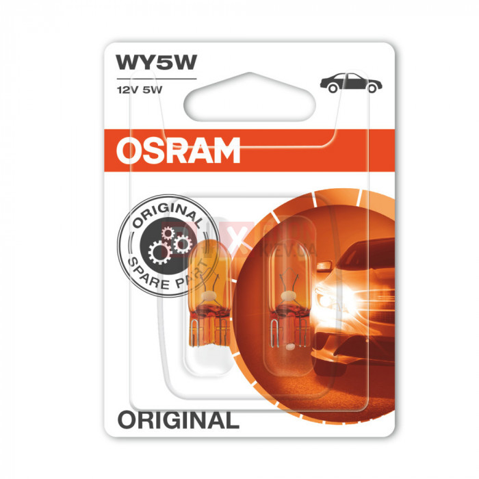 Галогенова лампа Osram WY5W 12V 5W Blister 2827-02B