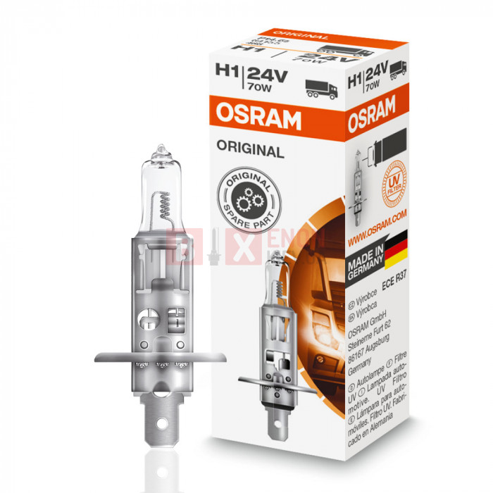Галогенная лампа Osram H1 Original 70W 24V 64155FS