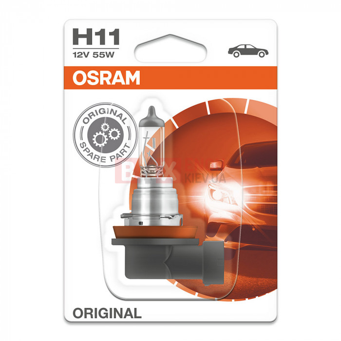Галогенная лампа Osram H11 Original 55W 12V 64211BLI Blister