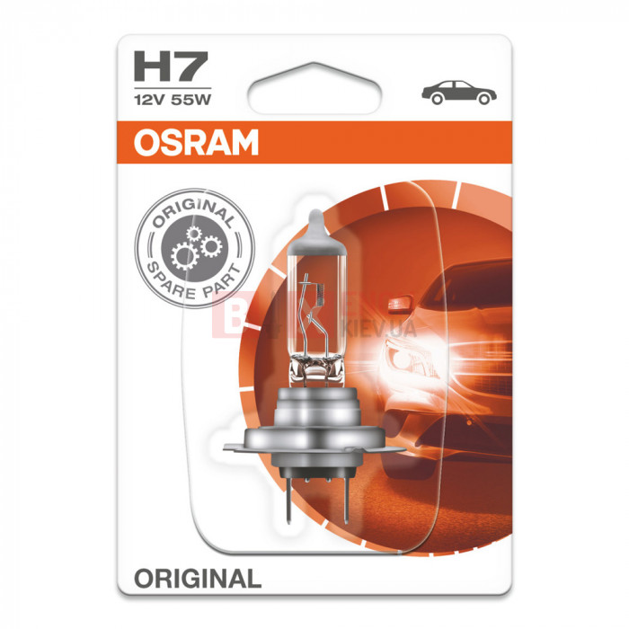 Галогенная лампа Osram H7 Original 55W 12V 64210-BLI Blister