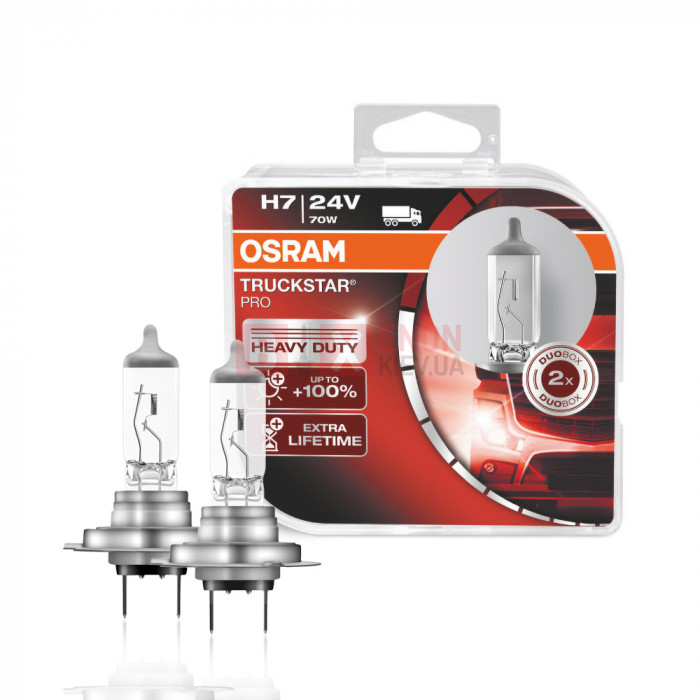 Галогенная лампа Osram H7 TruckStar 70W 24V 64215TSPHCB Комплект
