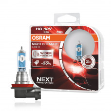 Галогенна лампа Osram 64212NL H8 Night Breaker LASER +20% 35W 12V PGJ19-1 HardDuopet Комплект
