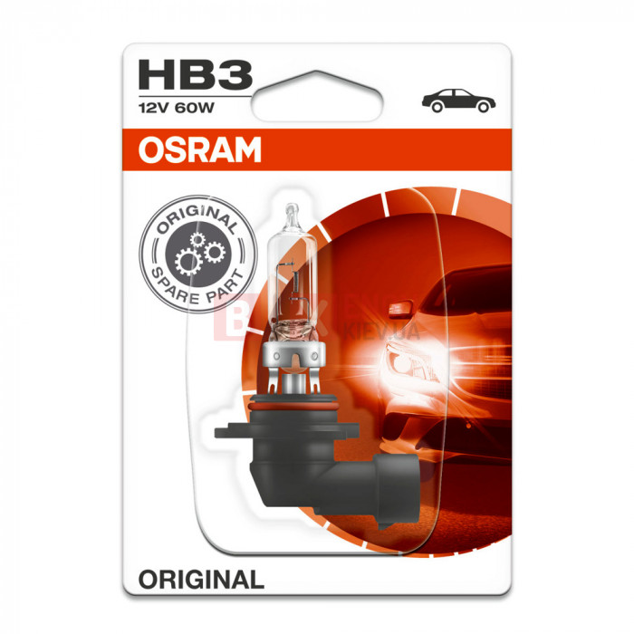 Галогенная лампа Osram HB3 Original 60W 12V 9005-BLI Blister