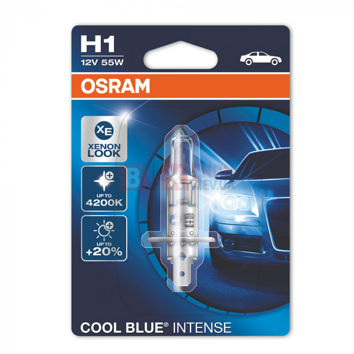 Галогенна лампа OSRAM H1 Cool Blue Intense 64150CBI-01B