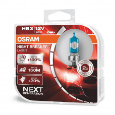 Галогенна лампа Osram HB3 Night Breaker LASER NG +150% 60W 12V 9005NLHCB Комплект