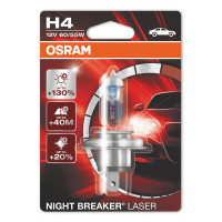Галогенна лампа OSRAM H4 Night Breaker Laser +130% 64193NBL-01B