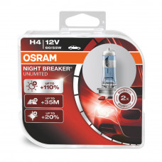 Галогенная лампа OSRAM H4 Night Breaker Unlimited +110% 64193NBU