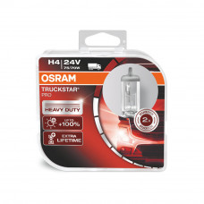 Галогенна лампа Osram H4 TruckStar Pro +100% 75/70W 24V 64196TSPHCB Комплект