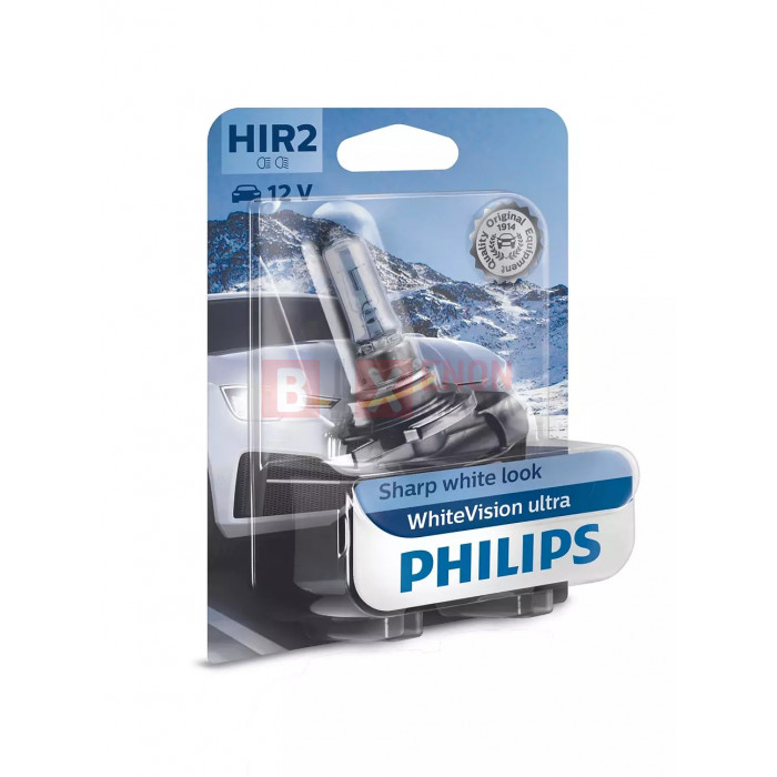 Галогенная лампа PHILIPS 9012WVUB1 HIR2 12V WhiteVision ultra +60% 3700К