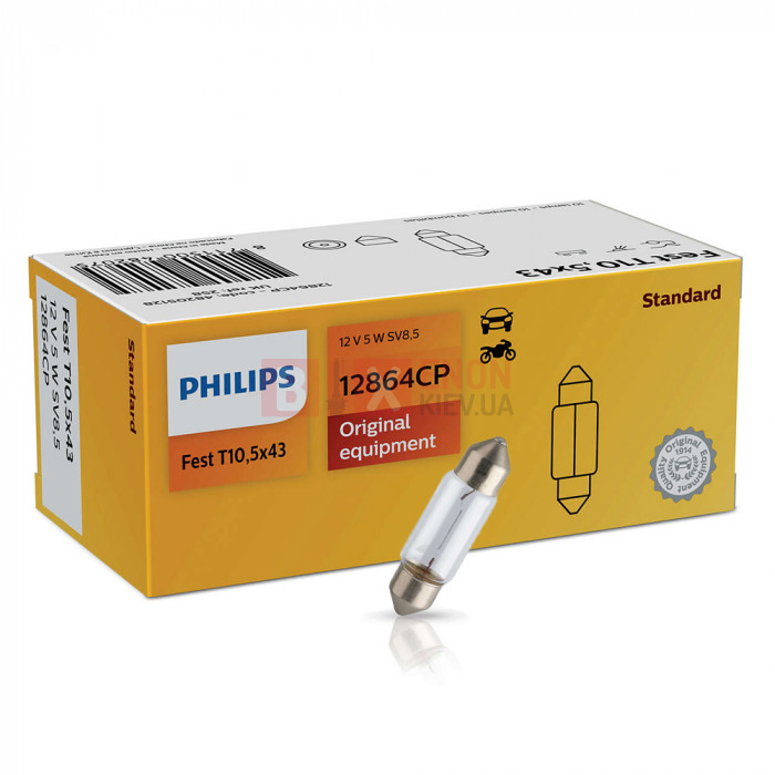 Галогенная лампа Philips C5W 43mm Vision 12864CP