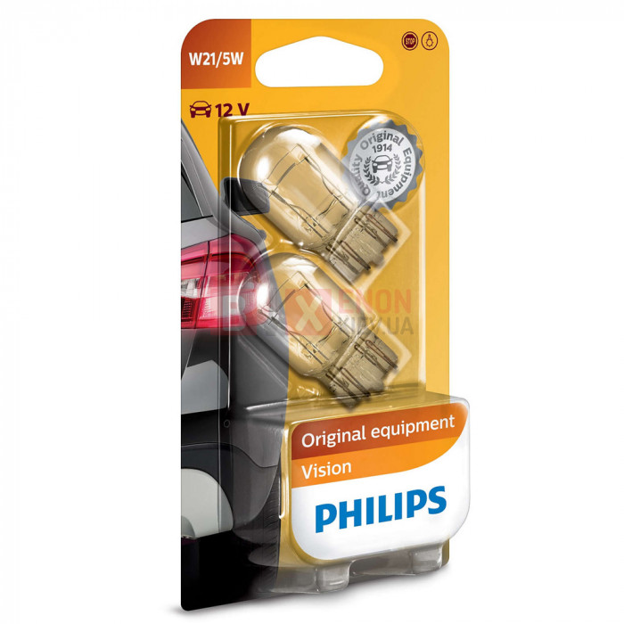 Галогенова лампа Philips W21/5W Vision 12066-02B