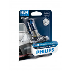 Галогенна лампа Philips HB4 Diamond Vision 5000K 55W 12V 9006DVB1 Blister