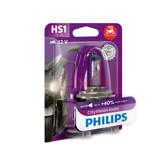 Галогенна лампа Philips HS1 City Vision 35/35W 12V 12636CTVBW Blister