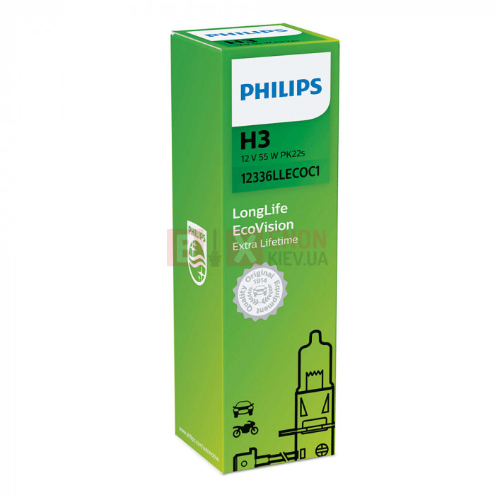 Галогенная лампа PHILIPS H3 Long Life 12336LLECOC1