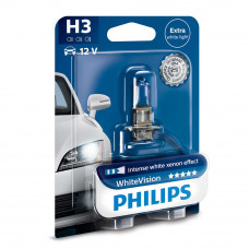 Галогенная лампа PHILIPS H3 White Vision +60% 12336WVUB1