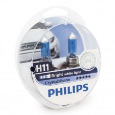 Галогенна лампа PHILIPS H11 Crystal Vision +2x W5W 12362CV