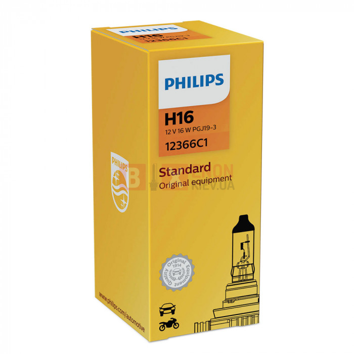 Галогенна лампа PHILIPS H16 Vision +30% 12366C1