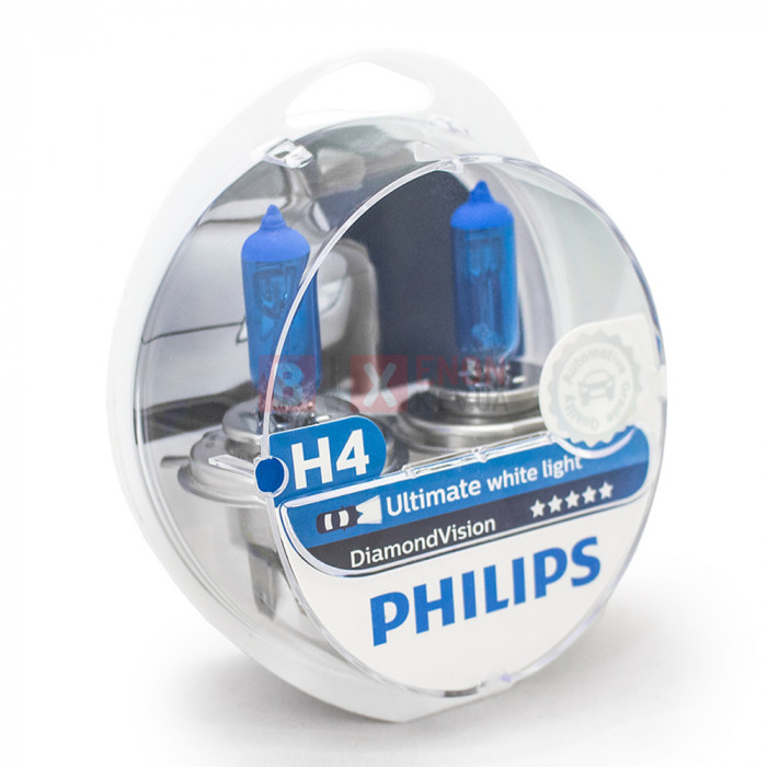 Галогенна лампа PHILIPS H4 Diamond Vision 12342DVSP