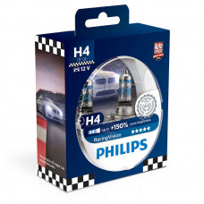 Галогенна лампа PHILIPS H4 Racing Vision +150% 12342RVS2