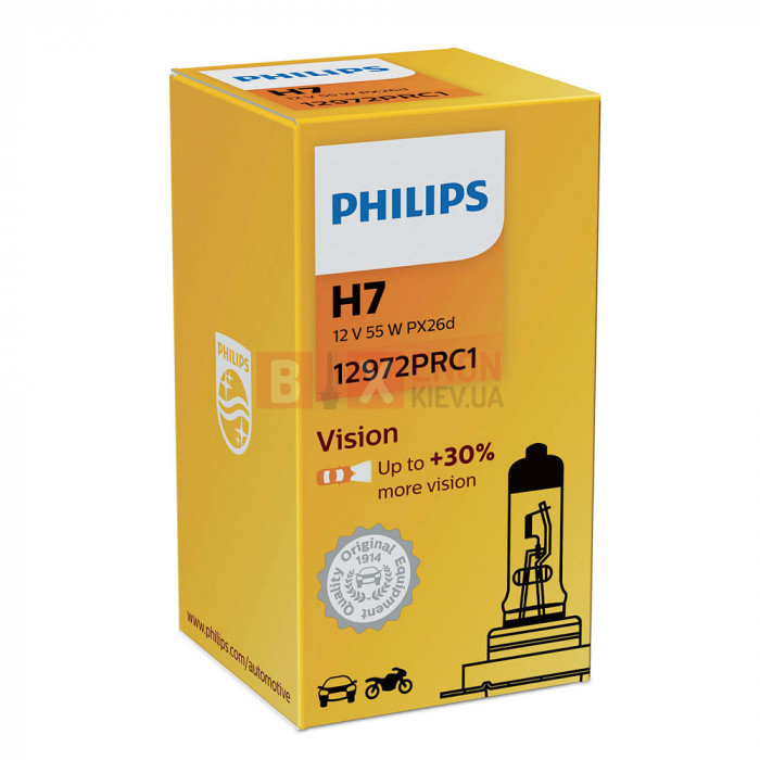 Галогенна лампа PHILIPS H7 Vision +30% 12972PRC1