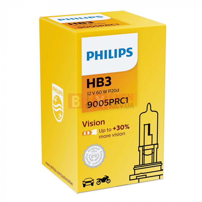 Галогенная лампа PHILIPS HB3 Vision +30% 9005PRC1