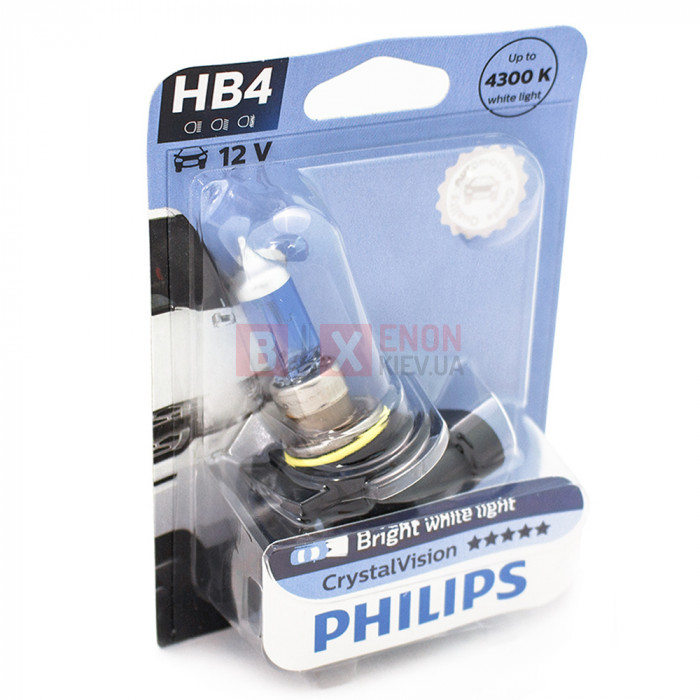 Галогенная лампа PHILIPS HB4 Crystal Vision 9006CVB1