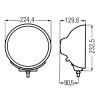 Фара дальнего/ противотуманного света Hella Luminator Metal 1N8007560031