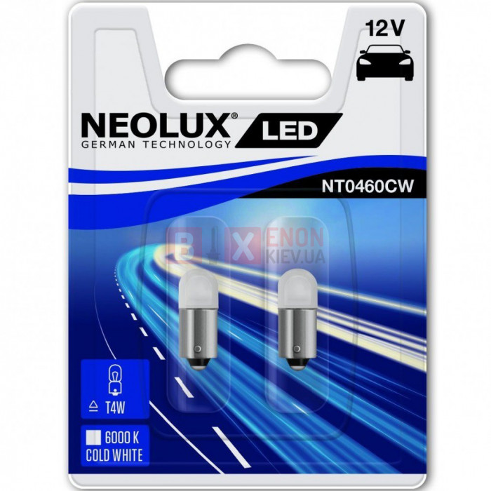 Світодіодна LED лампа Neolux T4W 12V 0.5W Led
