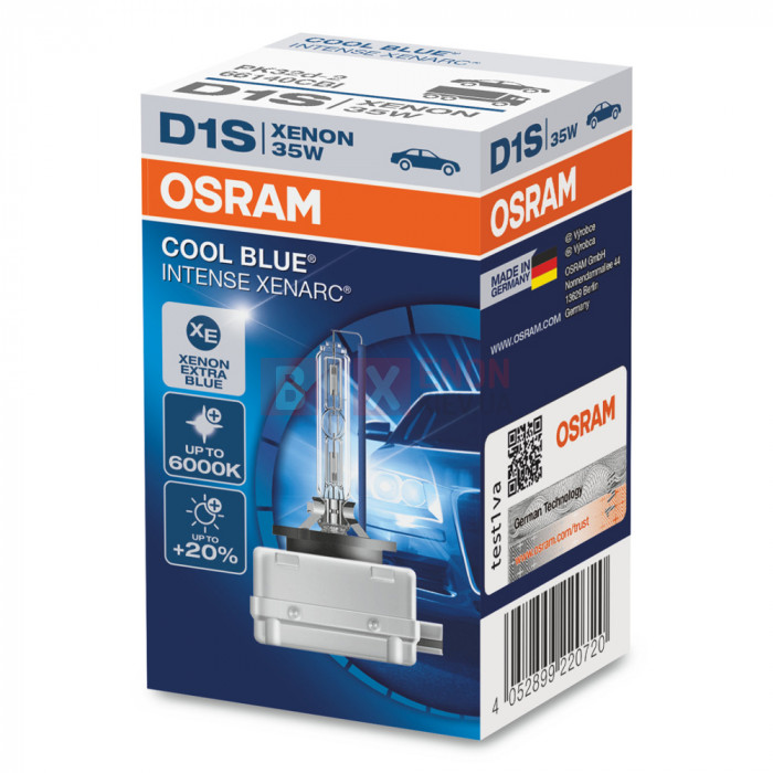 Ксеноновая лампа OSRAM D1S Cool Blue Intense 66140CBI