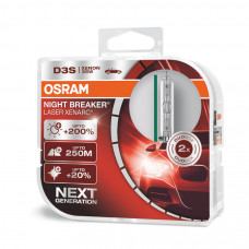 Ксенонова лампа OSRAM 66340XNN Night Breaker Laser +200% D3S 85V 35W PK32d-5 XENARC Комплект