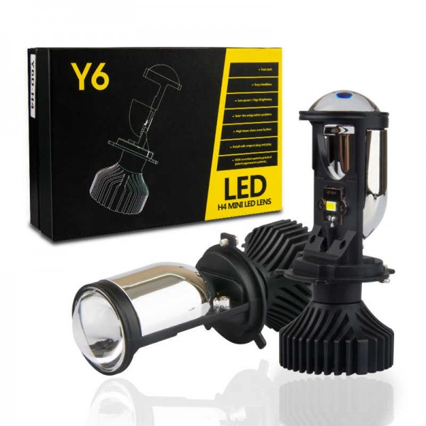 Світлодіодні лінзи HeadLight Y9D BI-LED H4 25/35W mini